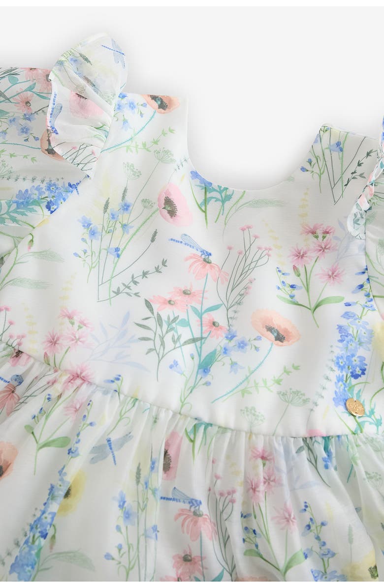 Laura Ashley Kids' Floral Puff Sleeve Party Dress, Alternate, color, 