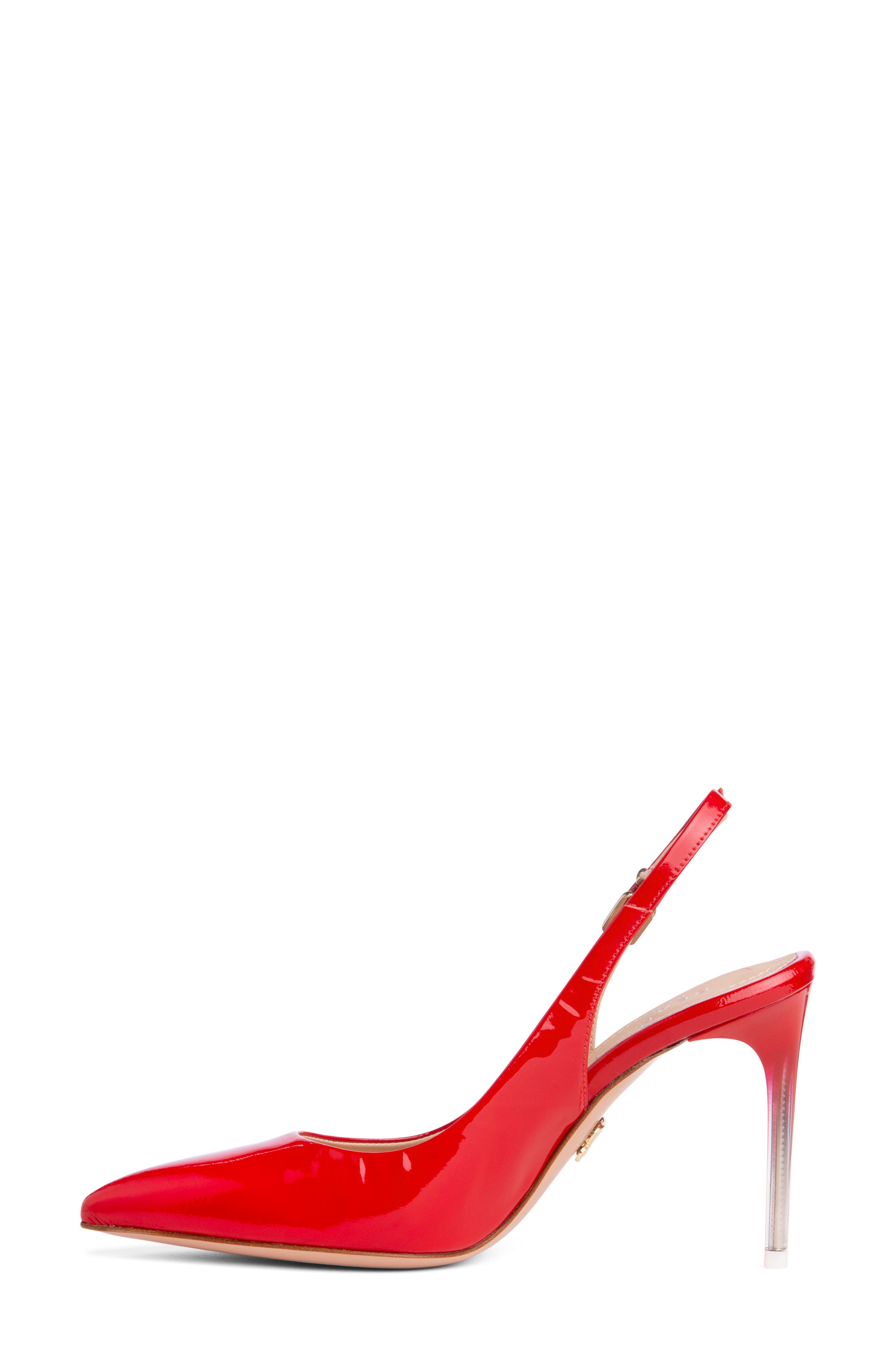 Marjorie Slingback Pointed Toe Pump, Alternate, color, RED