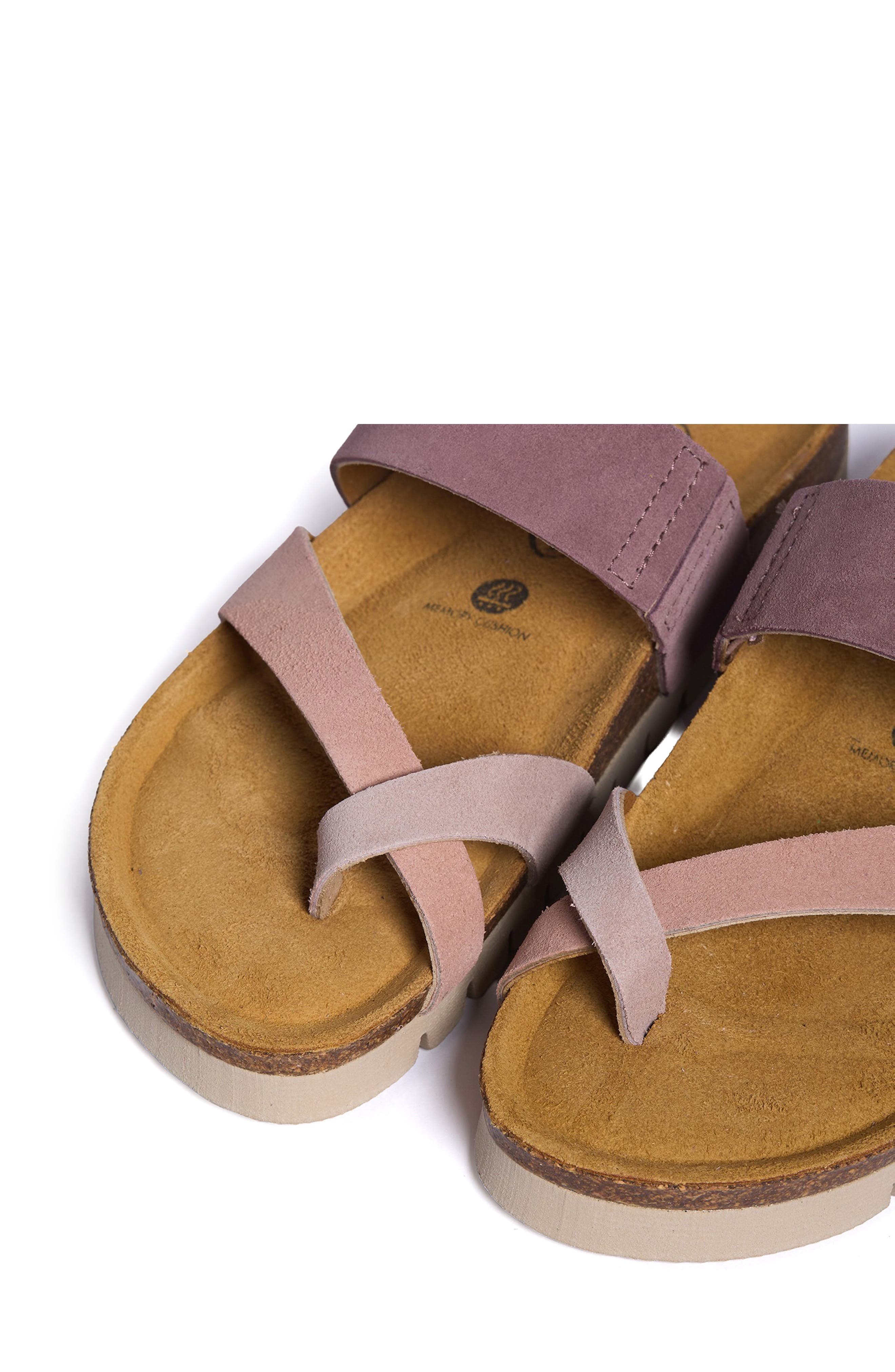 Blair Slide Sandal, Alternate, color, MULTI PINK MICRO SUEDE