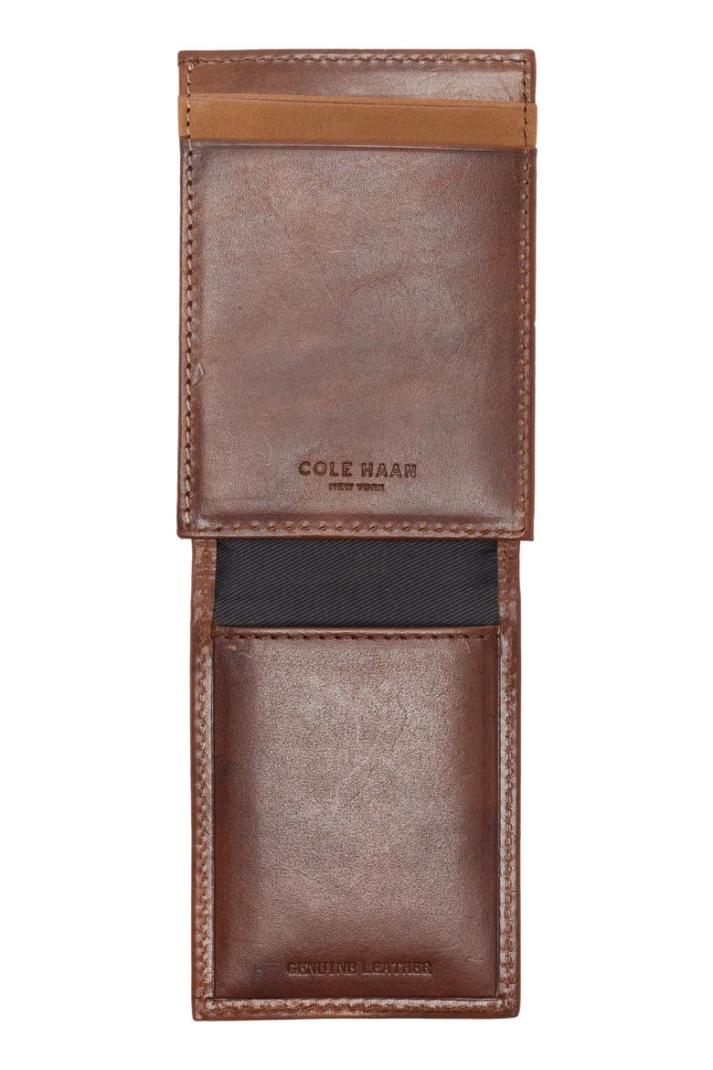 Charles Leather Card Case, Alternate, color, TAN