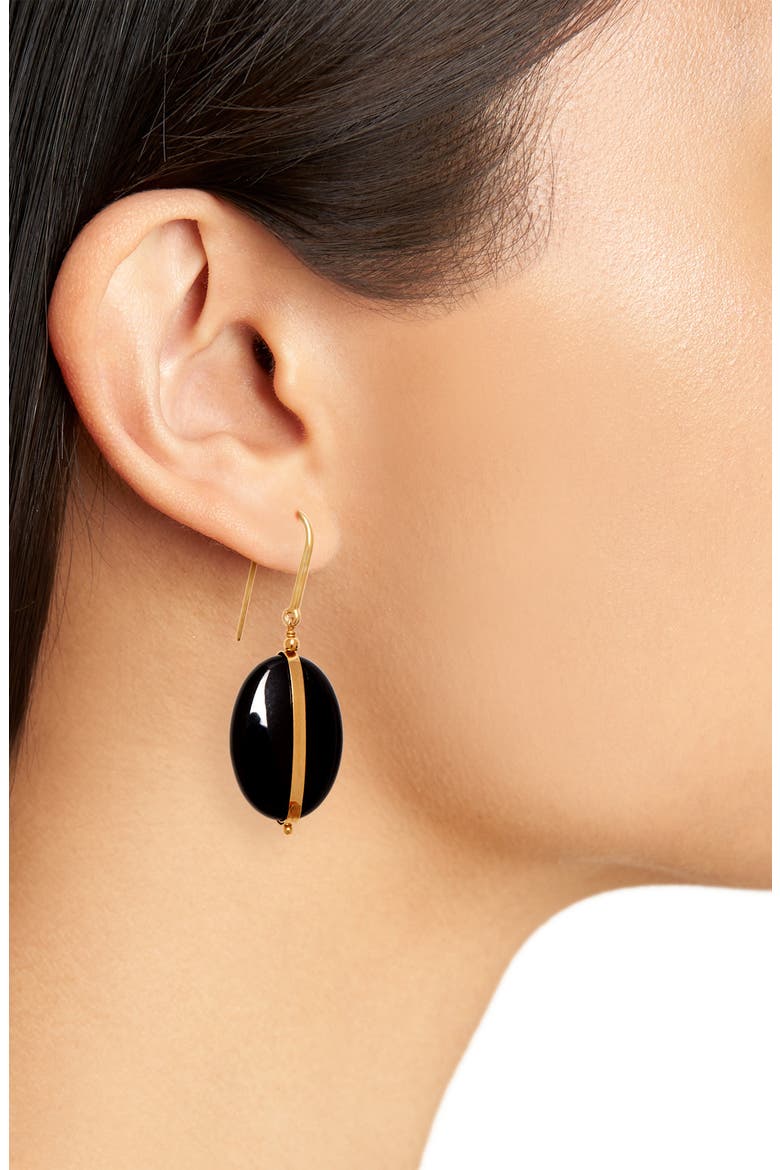 Stone Drop Earrings, Alternate, color, GOLD