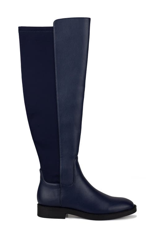 Ninety Union Crush Knee High Boot In Blue