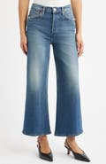 Re/Done High Waist Crop Wide Leg Jeans