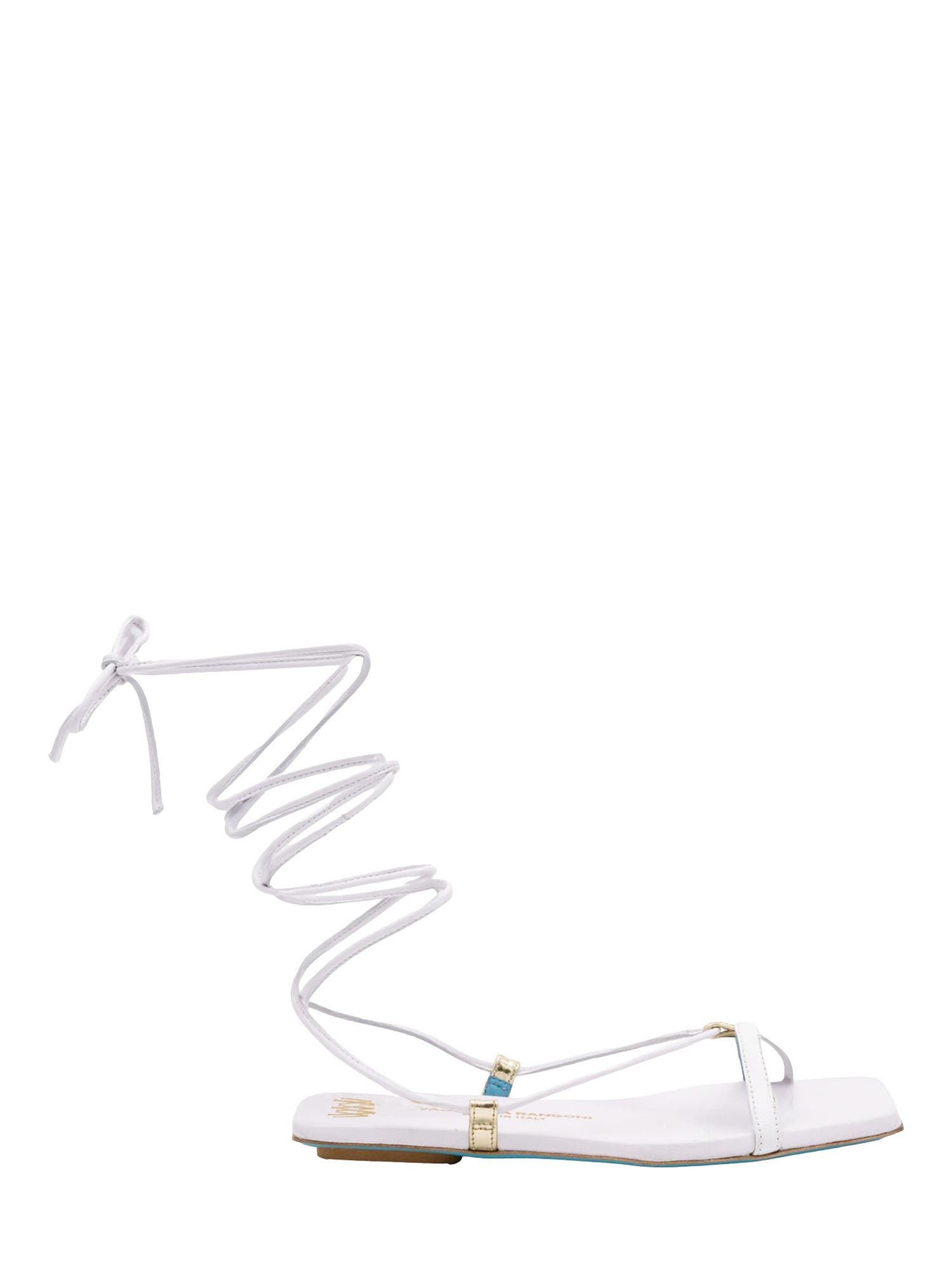 Valentina Rangoni Callisto Ankle Wrap Sandal, Alternate, color, White