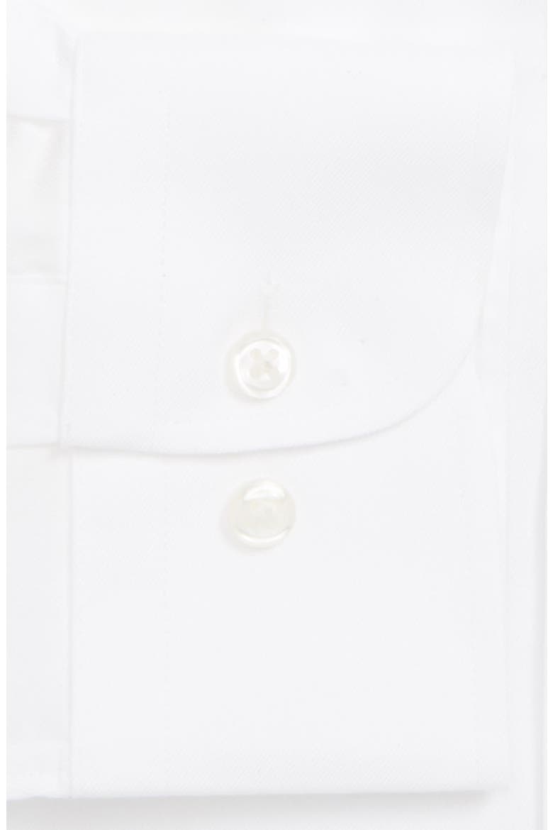 Traditional Fit Solid Dress Shirt, Alternate, color, WHITE