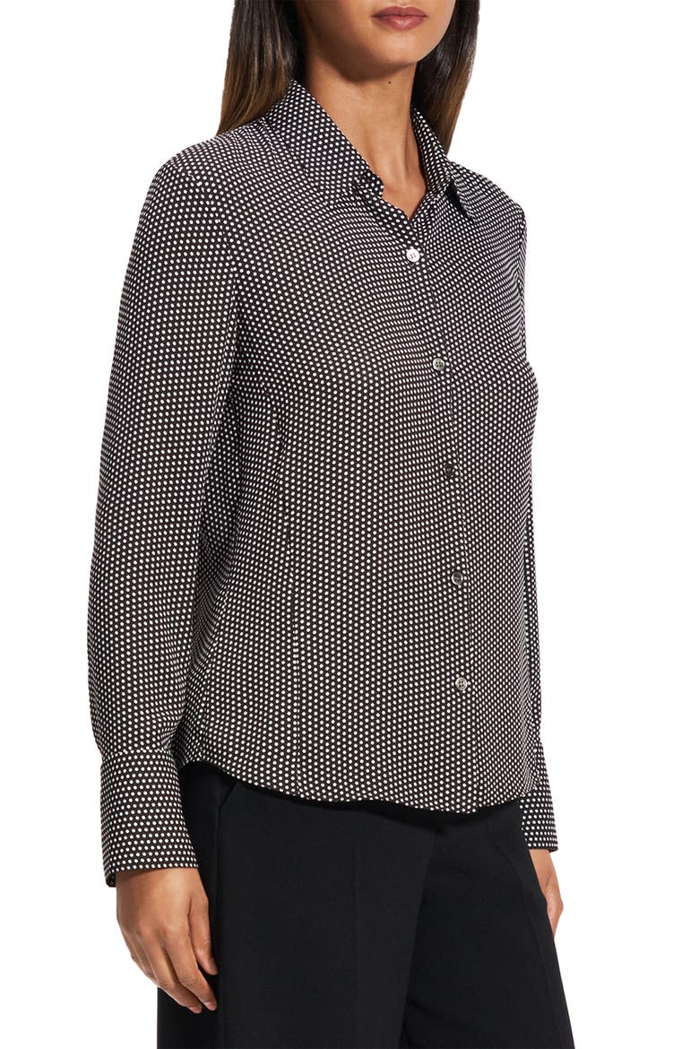 Classic Slim Fit Button-Up Shirt, Alternate, color, BLACK MULTI