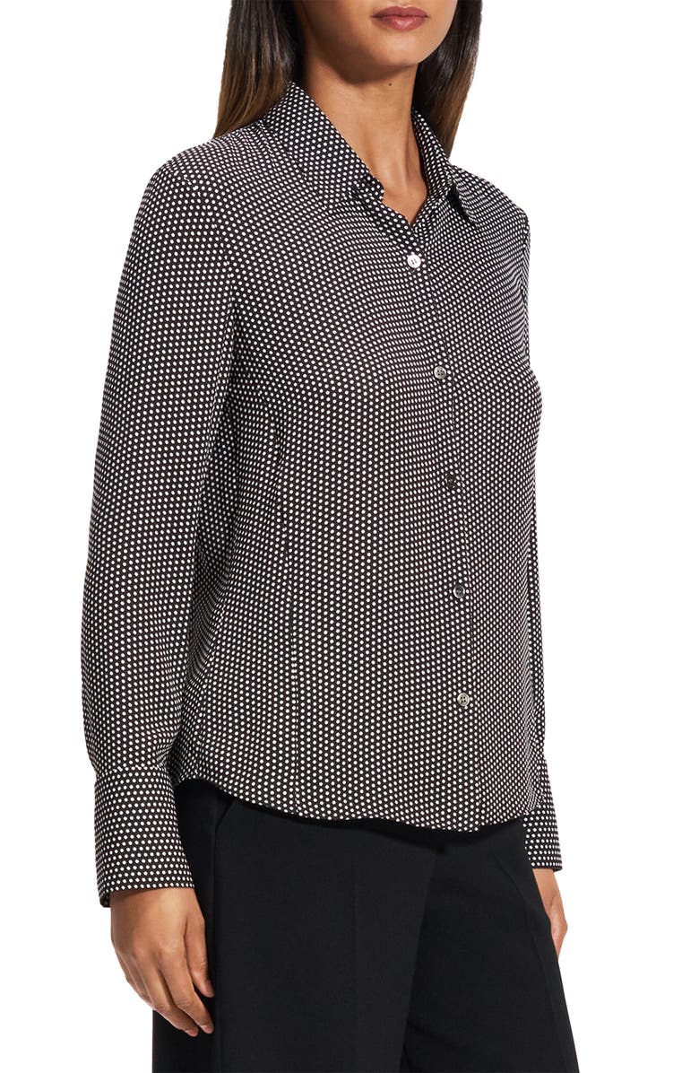 Theory Classic Slim Fit Button-Up Shirt, Alternate, color, Black Multi