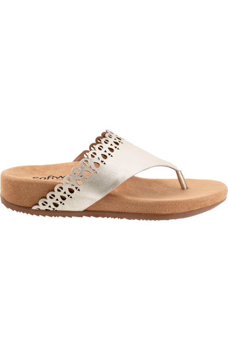 SoftWalk<sup>®</sup> Bethany Flip Flop, Alternate, color, Champagne