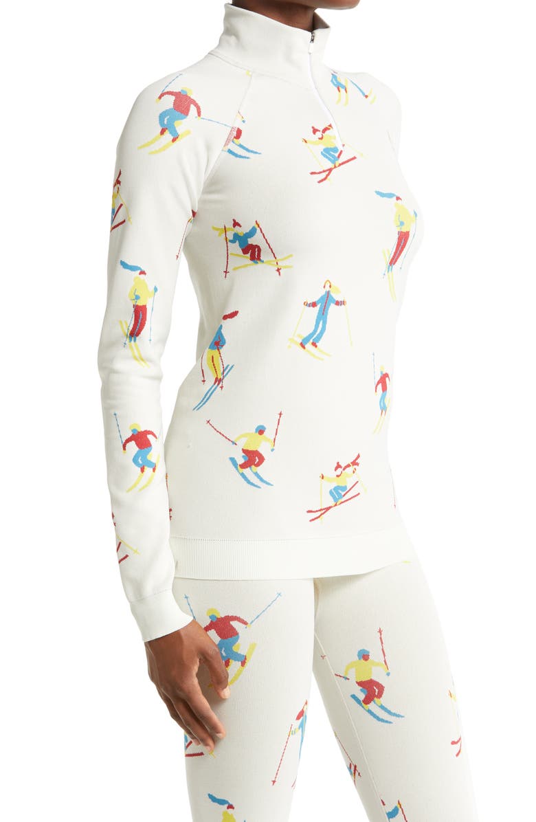 Sweaty Betty Ski Jacquard Half Zip Base Layer Pullover, Alternate, color,