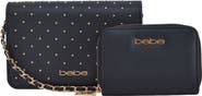 bebe Sagan Stud Crossbody and Zip Wallet
