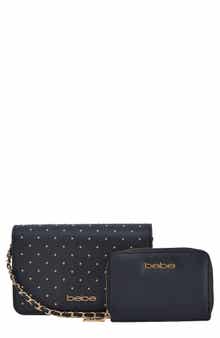 bebe Sagan Stud Crossbody and Zip Wallet