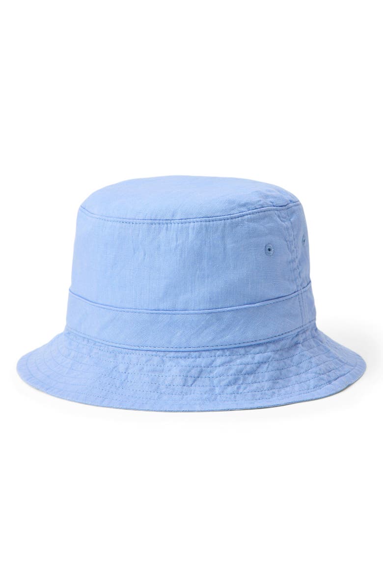 Polo Ralph Lauren Polo Bear Embroidered Linen Bucket Hat, Alternate, color, Austin Blue