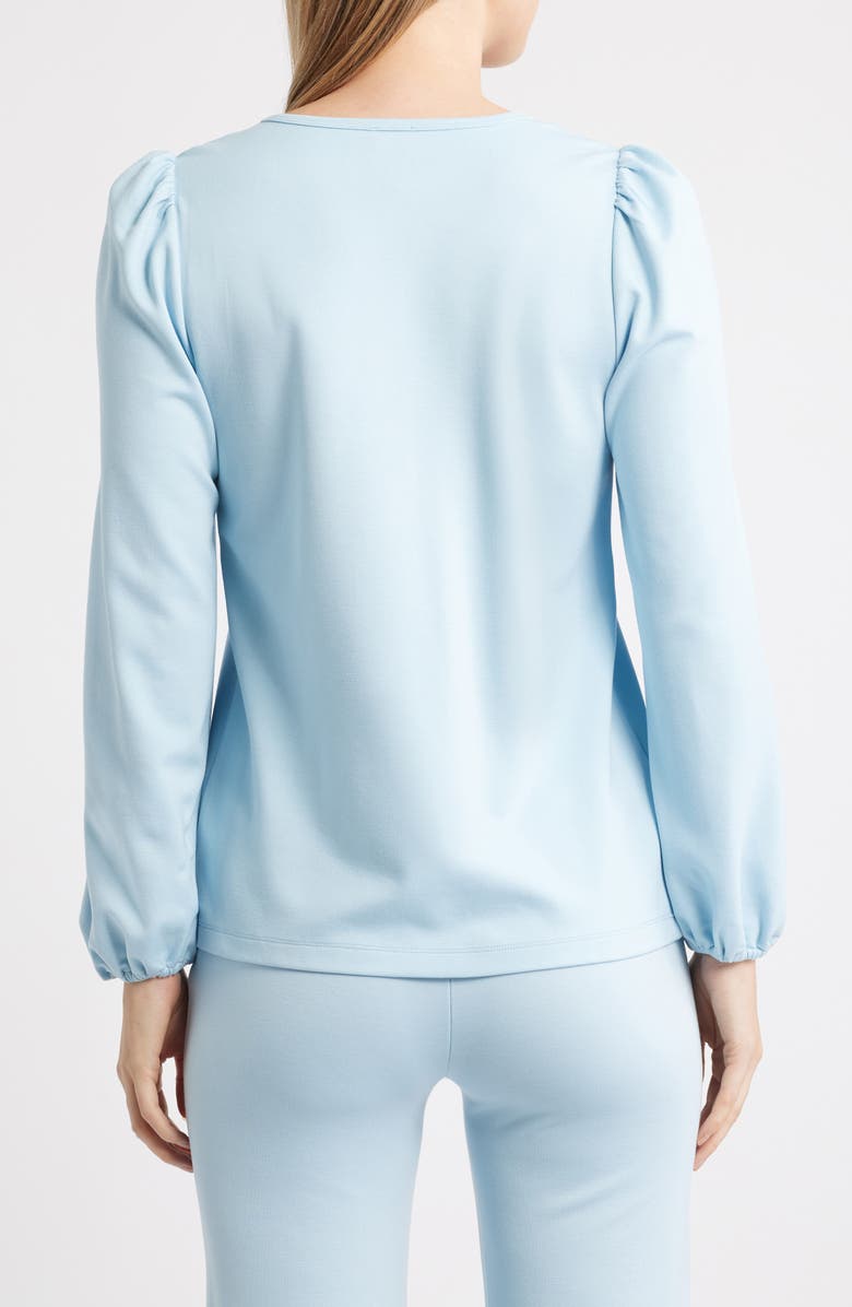 AK ANNE KLEIN Round Neck Top, Alternate, color, 