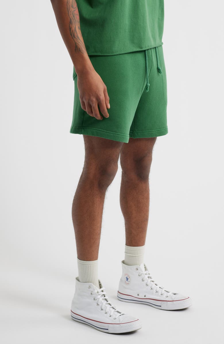 Elwood Core Organic Cotton Brushed Terry Sweat Shorts, Alternate, color, Vintage Forest