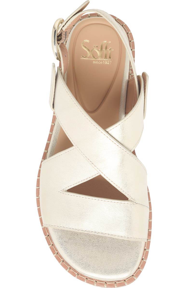 Söfft Nadia Slingback Sandal, Alternate, color, Light Metallic Platino