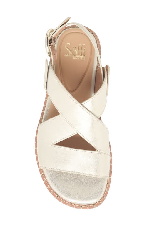 Söfft Nadia Slingback Sandal In Light Metallic Platino