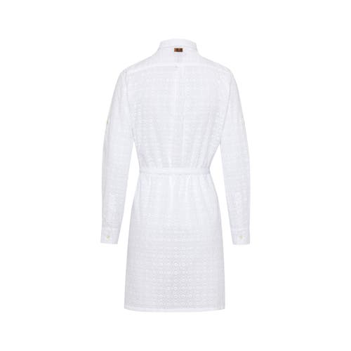 Vilebrequin Broderie-anglaise Midi Dress In White