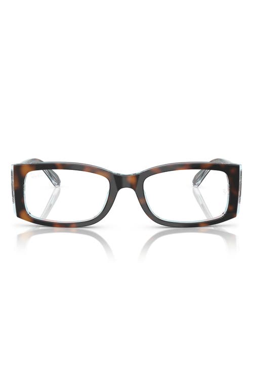Ray Ban Ray-ban Miriam 54mm Square Optical Glasses In Dark Havana