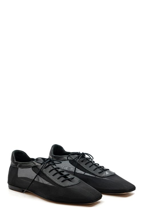Andrea Gomez Antonia Mesh Oxfords In Black