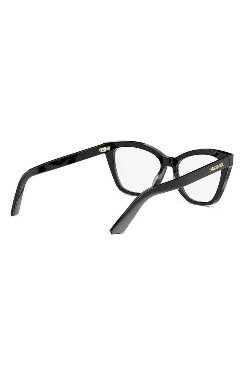 DIOR Midnight B1I 54mm Butterfly Optical Glasses, Alternate, color, Shiny Black