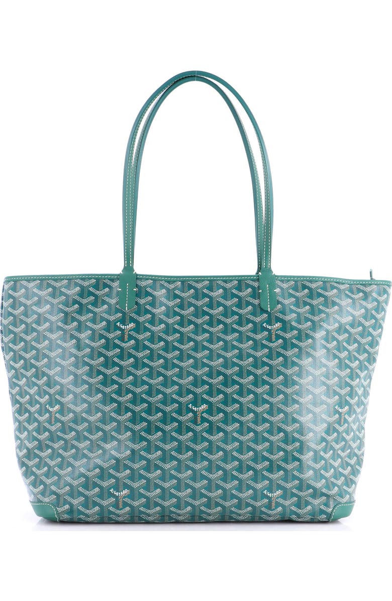 Pre-Owned Goyard Artois Tote Coated Canvas MM, Main, color, Green