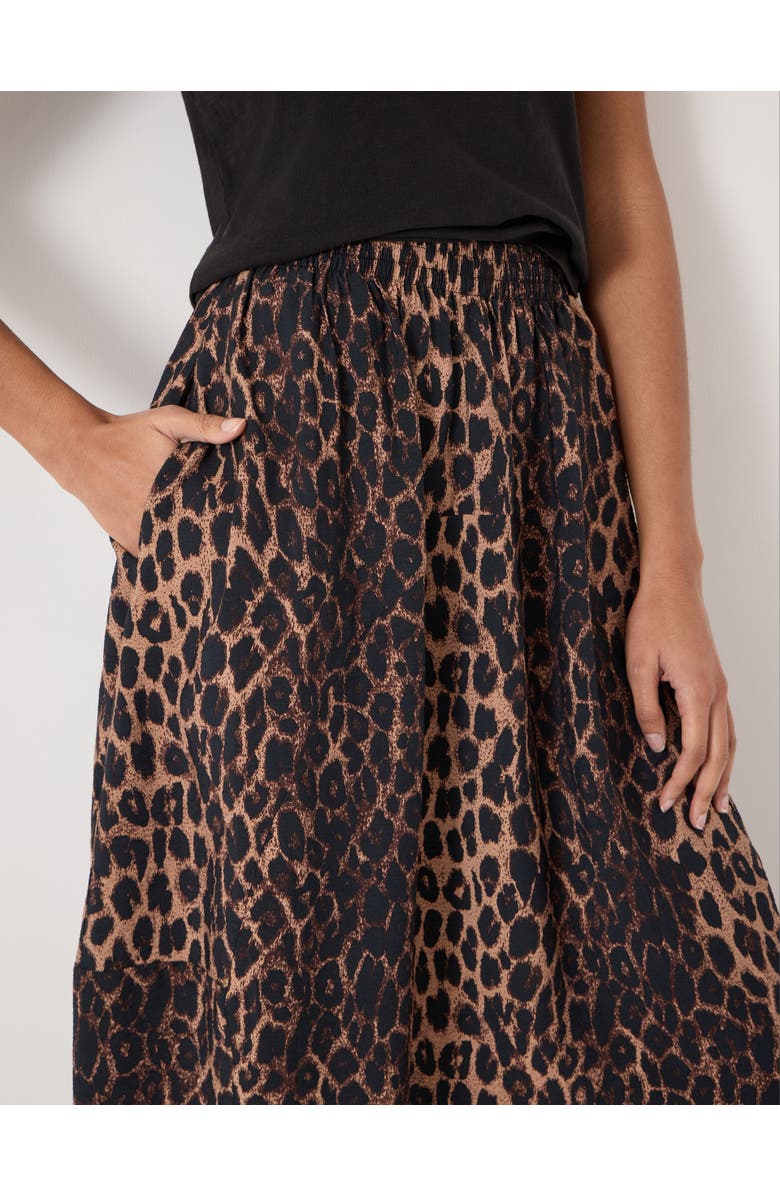 Hush Liddie Air Flow Barrel Midi Skirt, Alternate, color, Soft Leopard