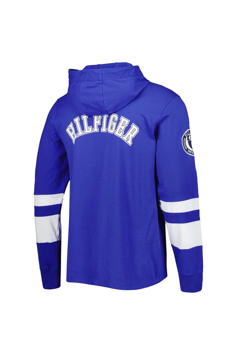 Men's Tommy Hilfiger Royal/White Los Angeles Rams Alex Long Sleeve Hoodie T-Shirt, Alternate, color, Royal