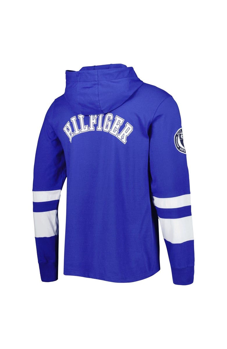 Tommy Hilfiger Men's Tommy Hilfiger Royal/White Los Angeles Rams Alex Long Sleeve Hoodie T-Shirt, Alternate, color, Royal