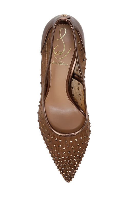 Sam Edelman Hazel Mesh Womens Embellished Faux Leather Pumps