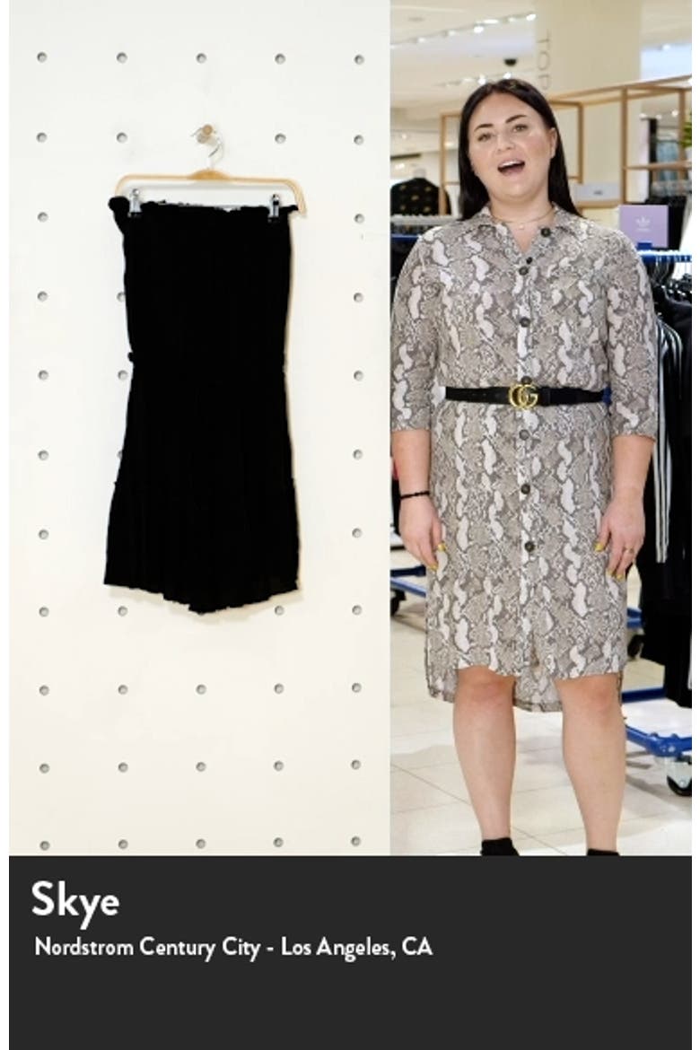 Ruffle Strapless Cover-Up Dress video