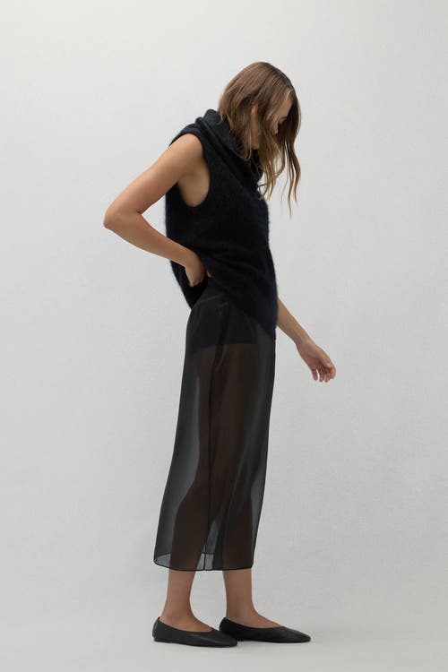 Naked Cashmere Chiara Sleeveless Turtleneck Sweater In Black