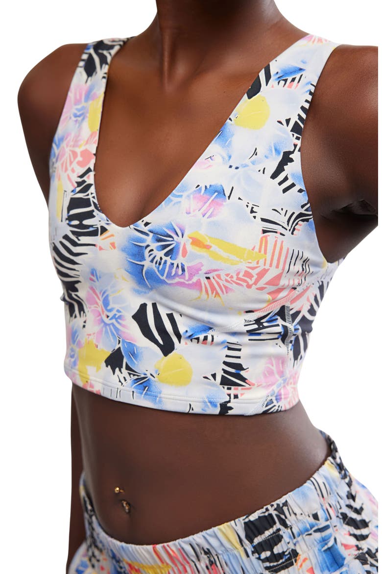 FP Movement Printed Never Better Sports Bra, Alternate, color, MYSTIC FLORAL COMBO