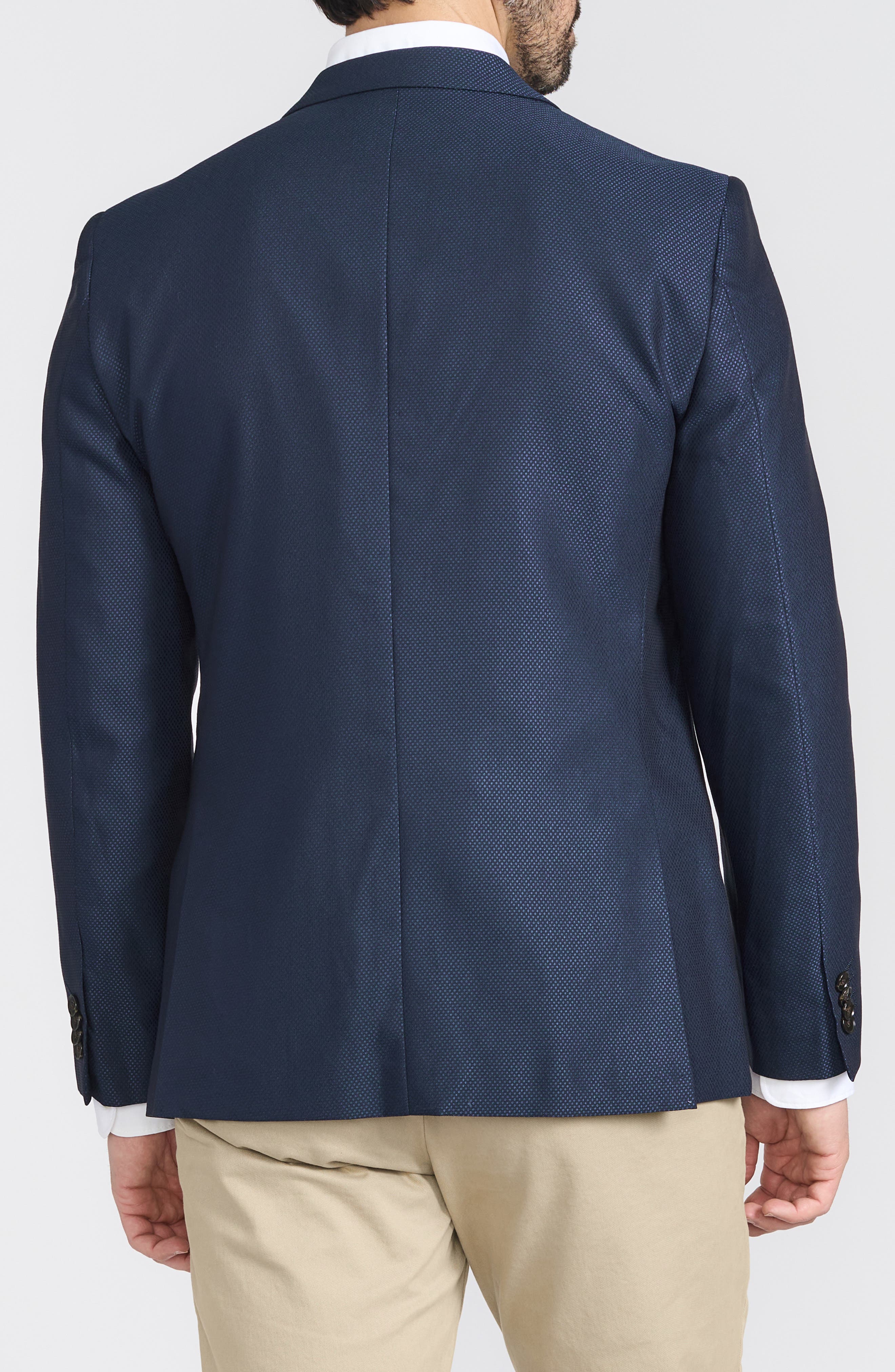 Slim Fit Geometric Printed Sport Coat - image 2