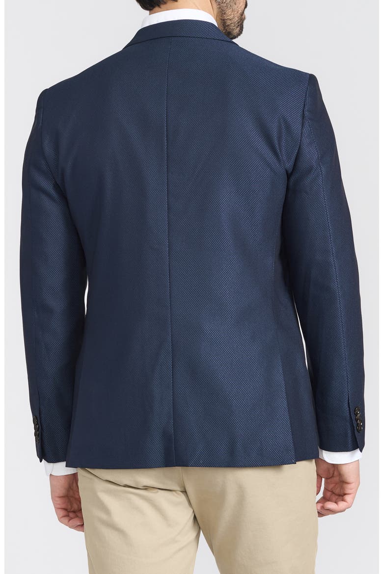 Slim Fit Geometric Printed Sport Coat, Alternate, color, NAVY