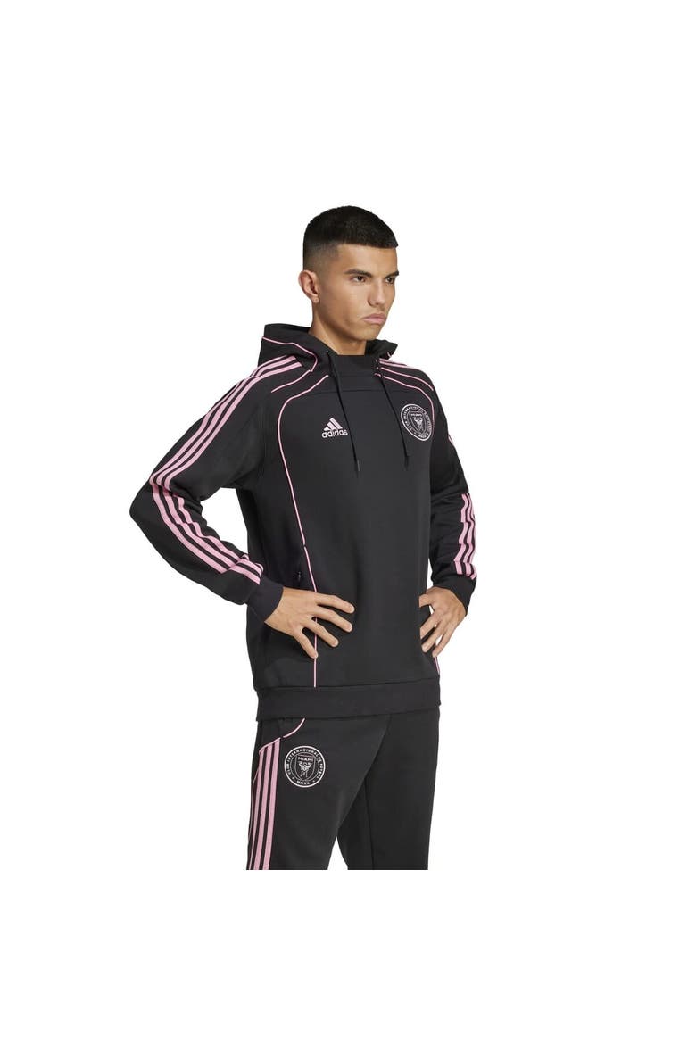Men's adidas Black Inter Miami CF 2025 Travel Pullover Hoodie, Alternate, color, Black
