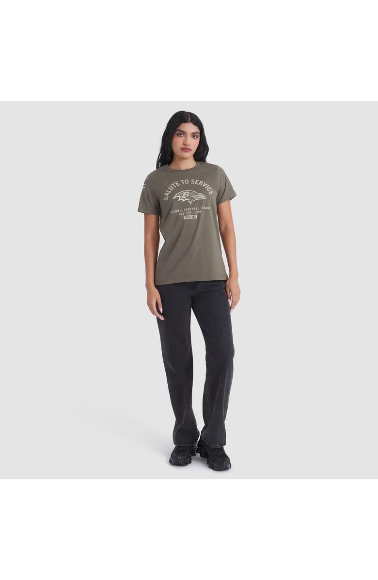 Nike Women's Nike Olive Baltimore Ravens 2025 Salute to Service Sideline T-Shirt, Alternate, color, Olive