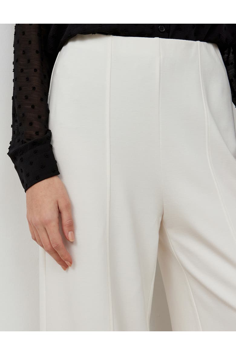 Matilda Ponte Jersey Trouser, Alternate, color, Ivory