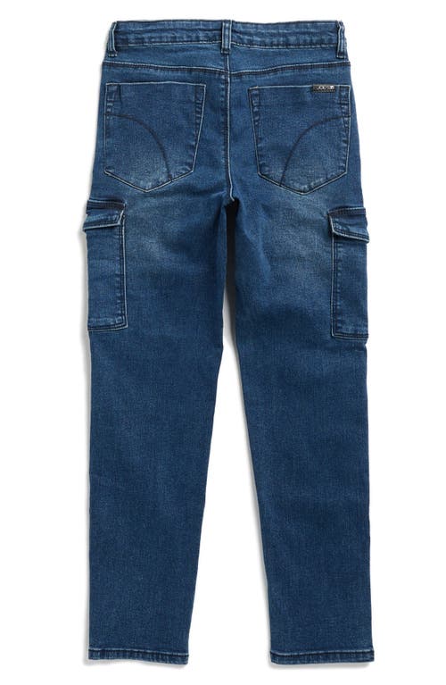 Joe's Jeans Kids' Brixton Drawstring Slim Straight Leg Cargo Jeans In Blue