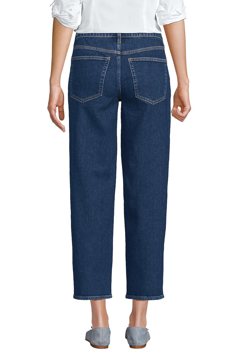 Soft Denim Mid Rise Relaxed Straight Crop Jeans, Alternate, color, Crawford Wash