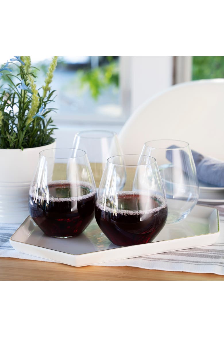 Authentis All Purpose Tumbler Set of 4, Alternate, color, Clear