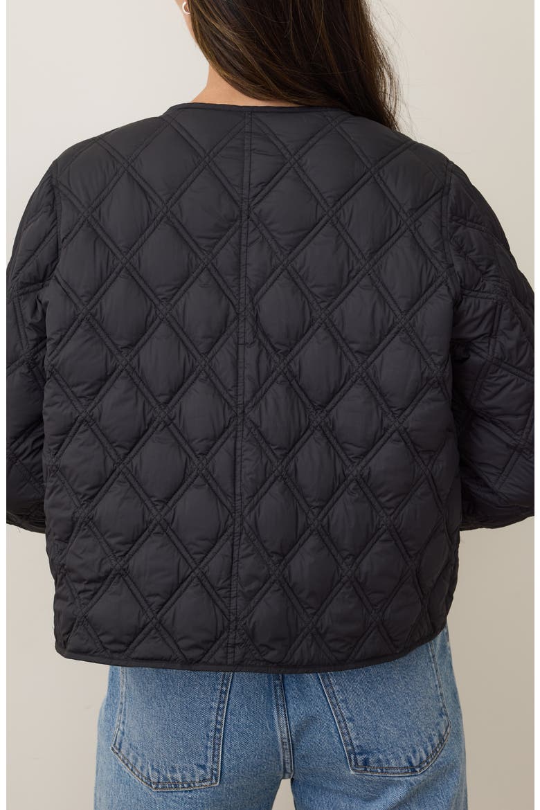 Marina Quilted Liner Jacket, Alternate, color, BLACK