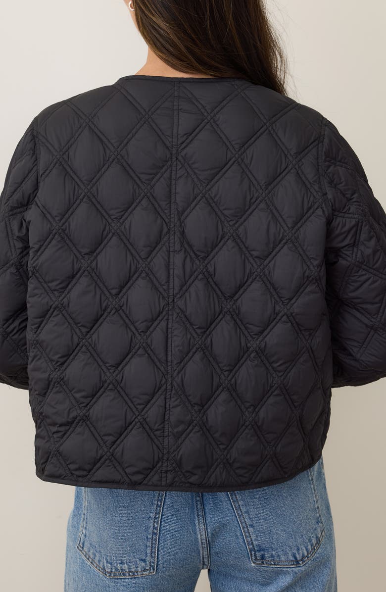 Marine Layer Marina Quilted Liner Jacket, Alternate, color, Black