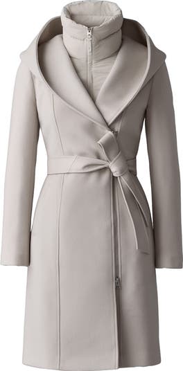 Mackage Shia-SLB 2-in-1 Double Face Wool Coat with Removable