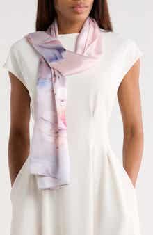 La Fiorentina Floral Print Silk Scarf