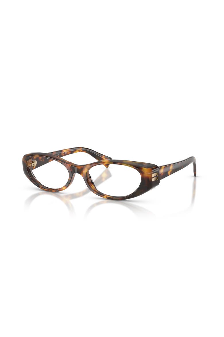 53mm Oval optical glasses, Main, color, Tortoise