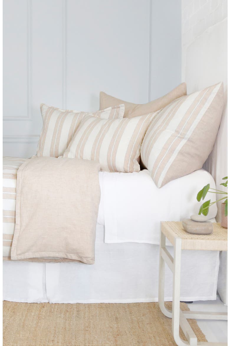 Carter Stripe Sham, Alternate, color, IVORY/ AMBER