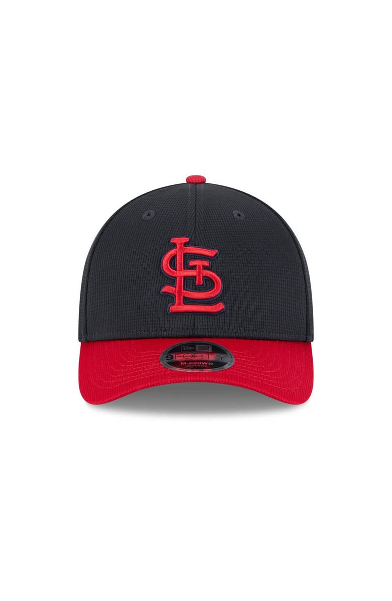 New Era Men's New Era Red/Black St. Louis Cardinals 2025 Batting Practice 9FORTY M-Crown Adjustable Hat, Alternate, color, Black