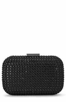 Olga Berg Caydence Hot Fix Crystal Clutch