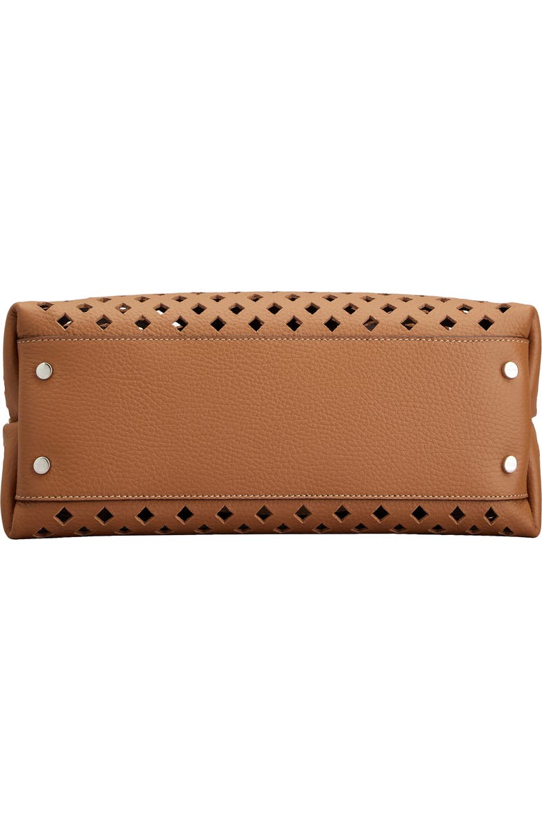 Tod's Apa Perforated Leather Top Handle Bag, Alternate, color,