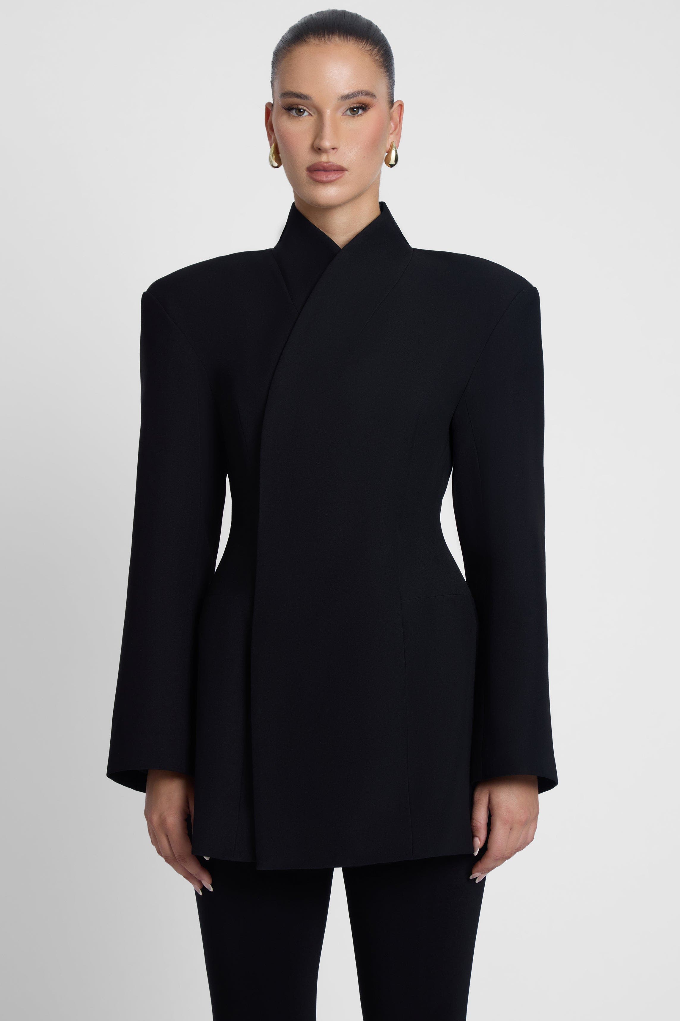 LEAU Cairo Hourglass Belted Coat